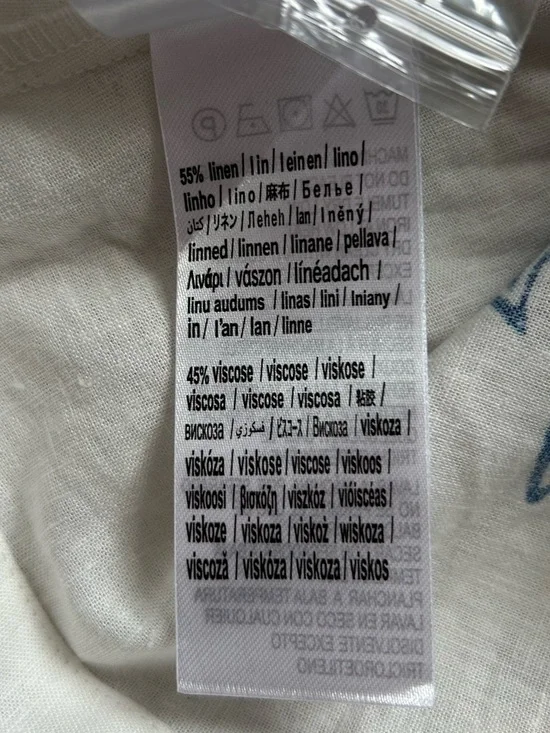 FARM Rio Mystic Blue Lotus Dreamscape Linen Blend L/S Maxi Dress NWT Size XL - Picture 9 of 11